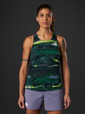 The North Face Women’s Summit Series High Trail Run Tank Graphic Quick Dry sz L